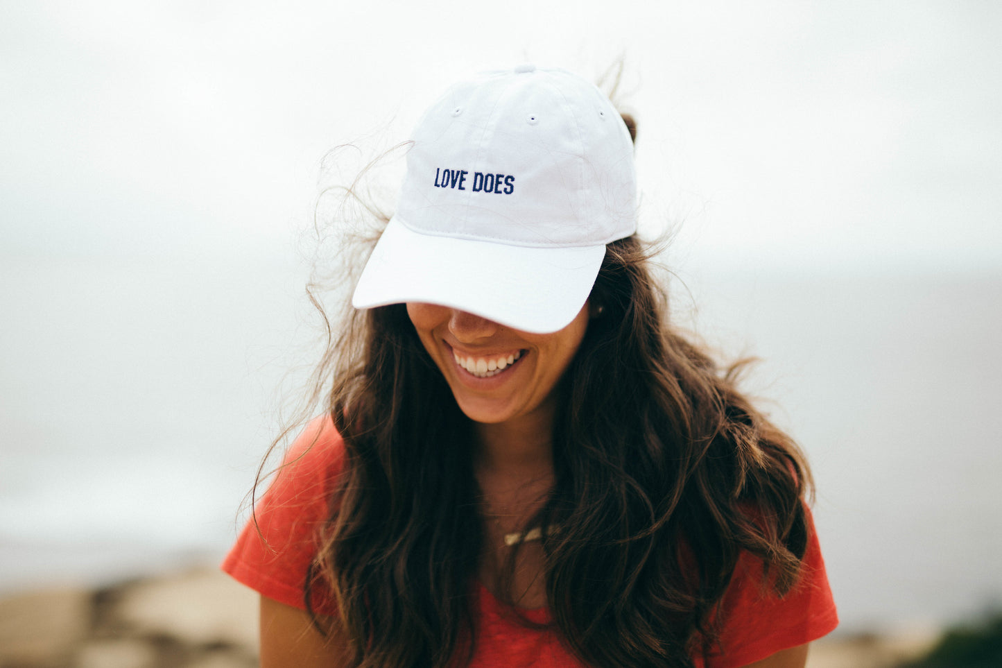 Love Does Baseball Cap-White
