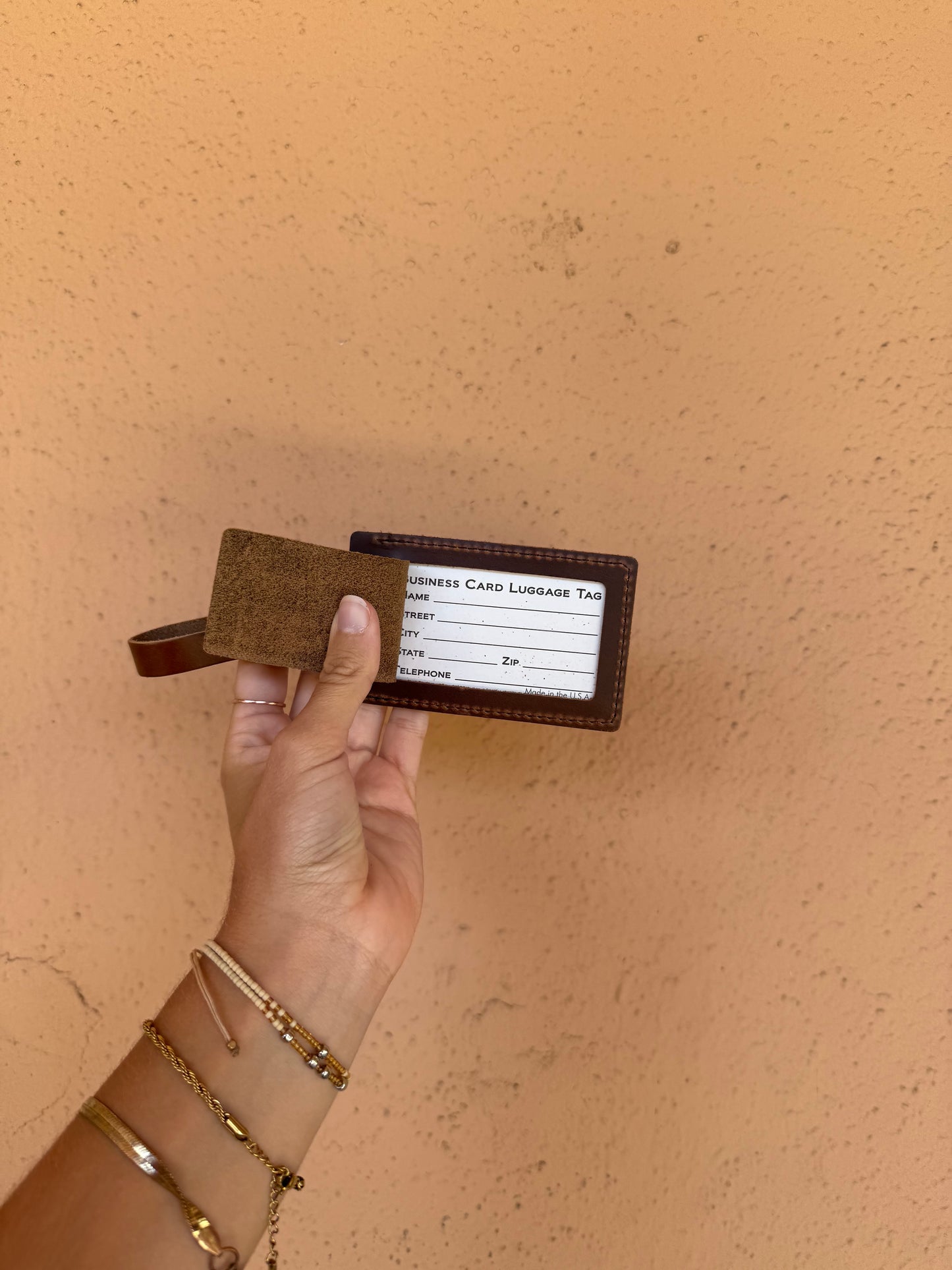 Leather Luggage Tag