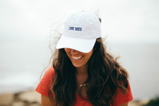 Love Does Baseball Cap-White