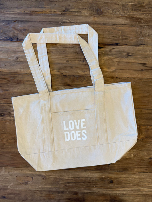 Love Does Tote Bag