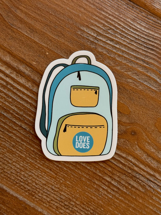 Love Does Backpack Sticker