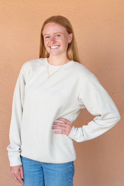 Love Does Crewneck Sweatshirt - Cream
